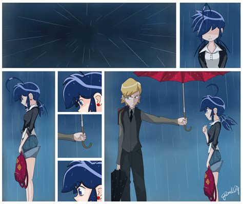 Anime Style Umbrella Scene Miraculous Ladybug Know Your Meme