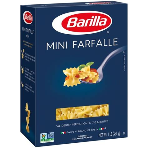 Barilla® Classic Blue Box Pasta Mini Farfalle 16 Oz From H E B