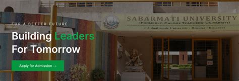 Sabarmati University School Of Distance Learning Admission Open 2022