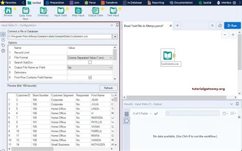 Read Csv File In Alteryx