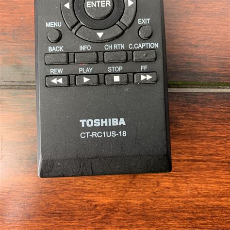 TOSHIBA CT RC1US 18 Remote Control For 32L220U19 LED LCD HDTV Authentic