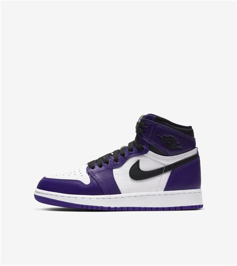 Big Kids' Air Jordan 1 ‘Court Purple' Release Date. Nike SNKRS