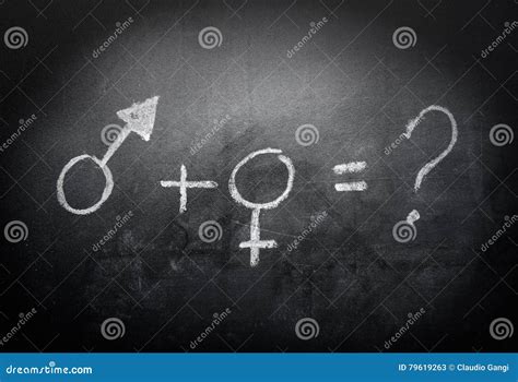 Sex Symbols Concept And Formula On A Blackboard Stock Image Image Of Black Formula 79619263