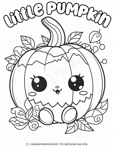 Cute Halloween Coloring Page Cassie Smallwood