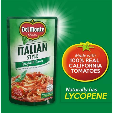 Del Monte Italian Style Spaghetti Sauce 250g 500g 1kg Lazada