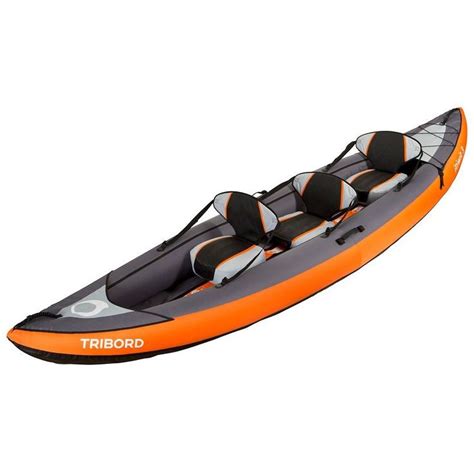 Kayak Gonflable 2 Ou 3 Places Itiwit 3 Orange Tribord Kayaks