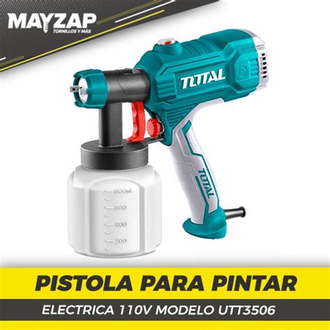 Pistola para pintar eléctrica total utt3506 Mayzap Tornillos y