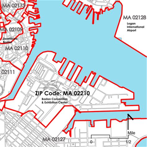 Downtown Boston Zip Code Map