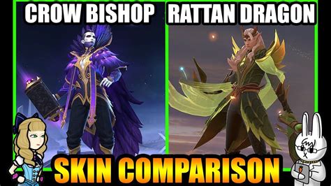 ESTES RATTAN DRAGON EPIC SKIN EFFECTS VS CROW BISHOP SKIN MLBB SKIN