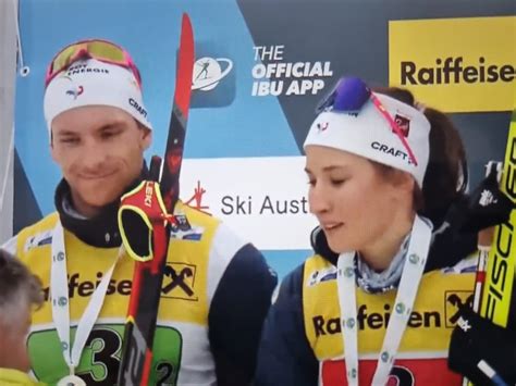 Biathlon Ibu Cup Milien Claude Et Paula Botet Sur Le Podium