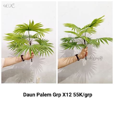 Jual DAUN PALEM GROUP X8 DAUN PLASTIK DAUN ARTIFICIAL TANAMAN HIAS