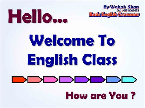 Ppt Welcome To English Class Powerpoint Presentation Free Download