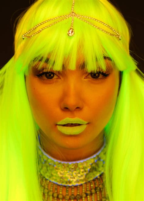 Uv Neon Yellow Lipstick Make Up