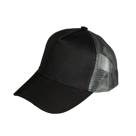 Gorra Camionera Premium Bicolor Negro Gris Social Caps