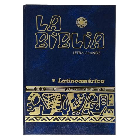 La Biblia Latinoamericana Letra Grande Latin American Bible Blue 9 Inch