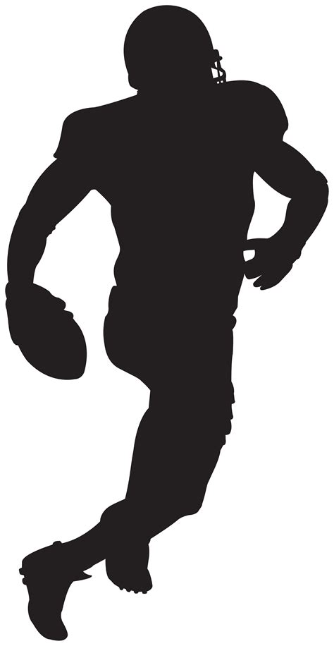 Football Player Back Silhouette Svg