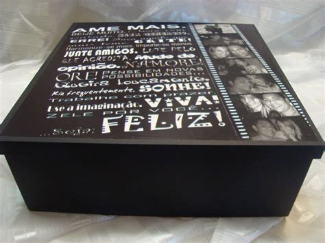 Caixa Personalizada Foto 25x25x12 Portfolio Ideias Elo7