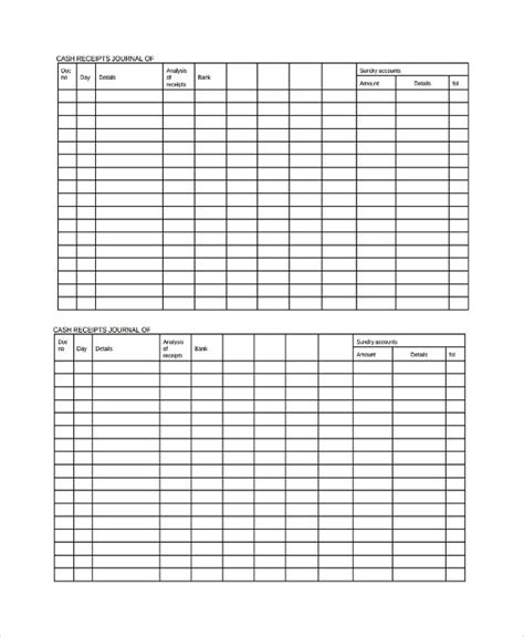 Printable Accounting Worksheets Free