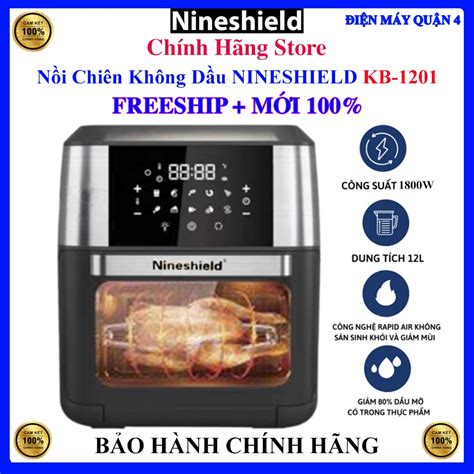 Mẫu Thay Thế Tsuki TS AF1201 12 Lít Nồi Chiên Không Dầu Nineshield