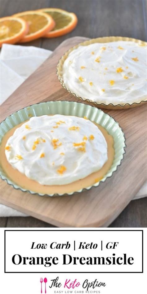 Orange Creamsicle Keto Dessert Low Carb GF Trina Krug