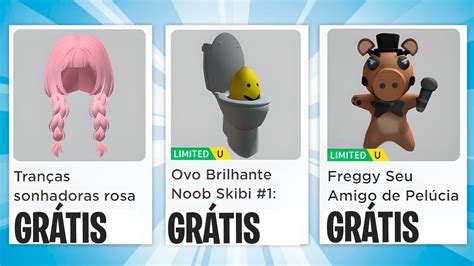 COMO PEGAR NOVO CABELO GRATIS 10 ITENS DE GRAÇA NO ROBLOX YouTube