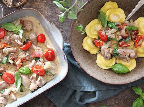 Krämig kycklinggryta med ravioli Köket se