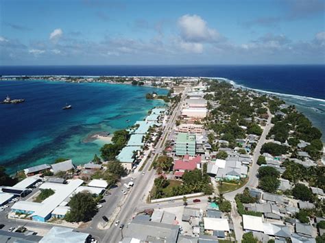 Majuro Atoll And Majuro Town In Marshall Islands Stock Photo - Download ...