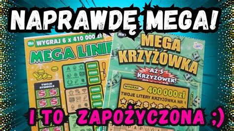 Zdrapki Lotto MEGA LINIE MEGA KRZYŻÓWKA I WYNIK TEŻ MEGA YouTube