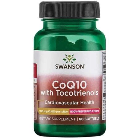 Swanson Coq Mg With Mg Tocotrienols Softgels Landys Chemist