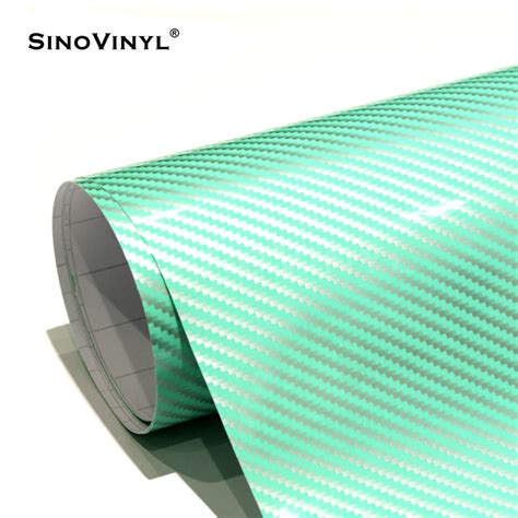 SINOVINYL Self Adhesive Car Body Wrap 2D Carbon Fibre Sticker Color