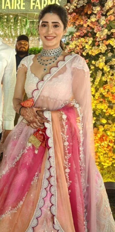 shivangi joshi  elegant   multi coloured lehenga   sister