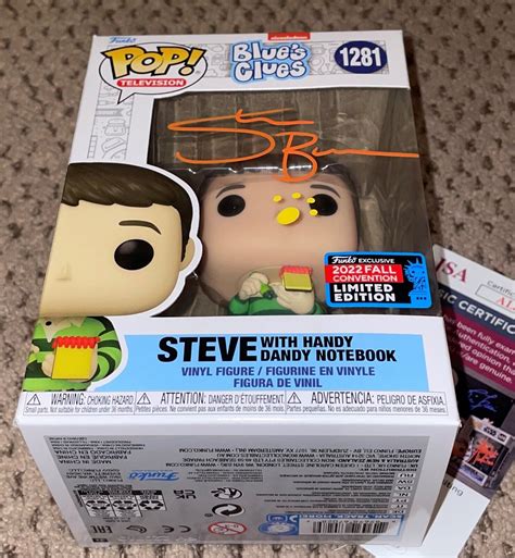 Steve Burns Autographed Signed Funko Pop Jsa Autograph Blues Clues Nick Jr Nickelodeon