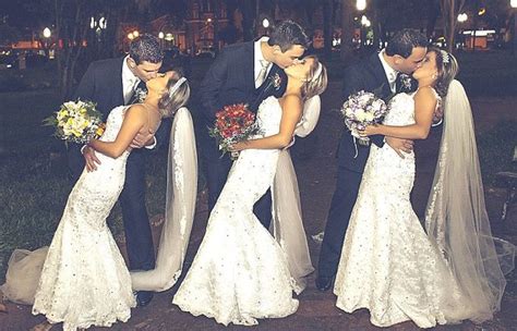 Identical Triplets Get Married On The Same Day At The Same Time 6 Pics