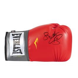 George Groves Signed Boxing Glove Everlast Red Genuine Signed