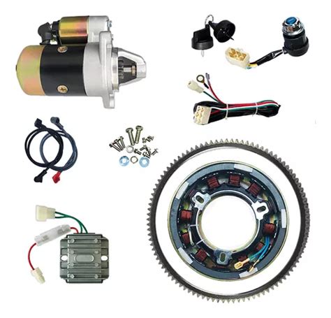 Kit de arranque eléctrico para motor diésel Ke0 completo de 5 A y 15 CV