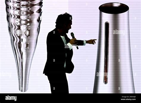 Paris France 25th July 2023 Torch Designer Mathieu Lehanneur