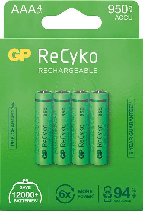 REC 4AAA 950 ReCyko NiMh Akku AAA Micro 950 MAh 4er Pack Bei