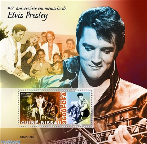 Stamp 2022 Guinea Bissau 45th Memorial Anniversary Of Elvis Presley