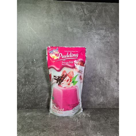 Jual Nutrijell Puding Susu Strawberry 145gr Puding Instant Free