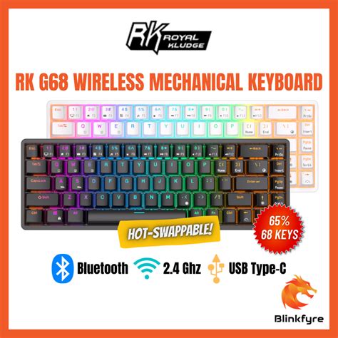 Sg Royal Kludge Rk G Hot Swappable Bt Wireless Rgb Mechanical Gaming Keyboard Keys