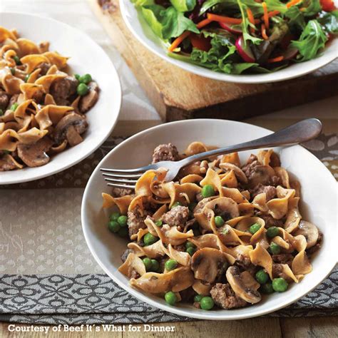 One Dish Beef Stroganoff