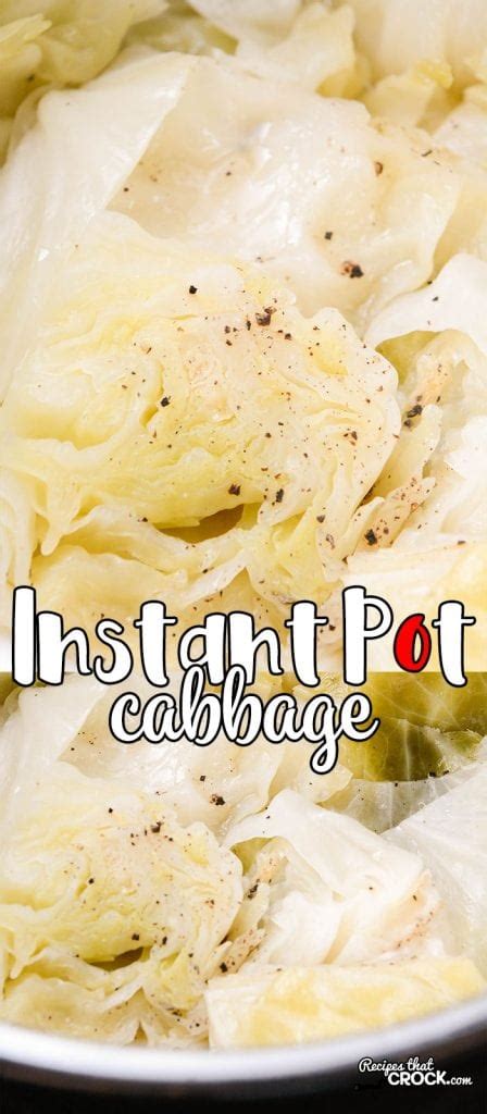 Instant Pot Cabbage Recipes That Crock