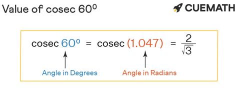 Cosec 60 Degrees - Find Value of cosec 60 Degrees | Cosec 60°