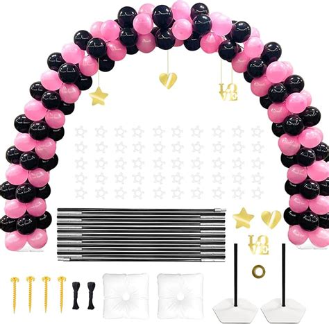 Yallove M Balloon Arch Stand Kit With A Gift Of Mirror Metal