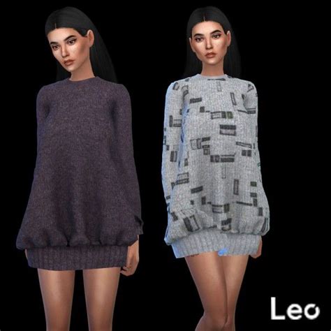 Sims 4 Oversized Sweater Cc Giratan