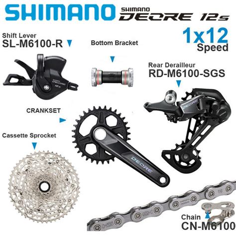 SHIMANO DEORE M6100 M7100 M8100 Groupset 12 Speed MTB FC M510 M6100