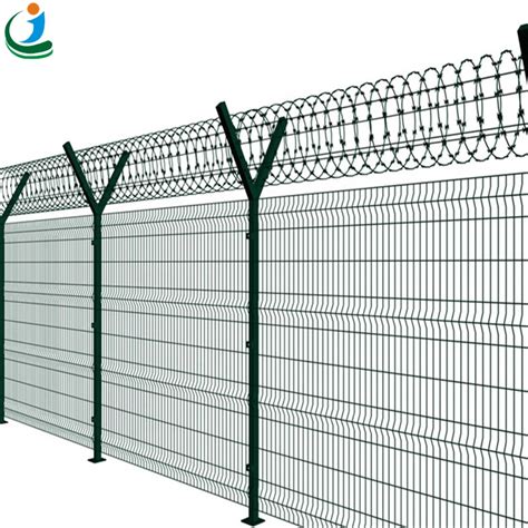 High Security Welded Anti Climb Iron Wire Mesh Fence For Prison