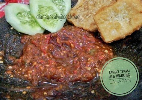 Resep Sambel Terasi Ala Warung Lalapan Oleh Diana Az Cookpad