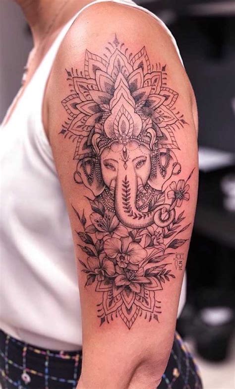 Tatuagem De Desenho De Elefante Indiano