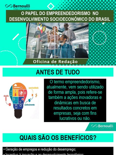 O Papel Do Empreendedorismo No Desenvolvimento Econômico - Empreendedorismo e Desenvolvimento no Brasil | PDF | Empreendedorismo ...